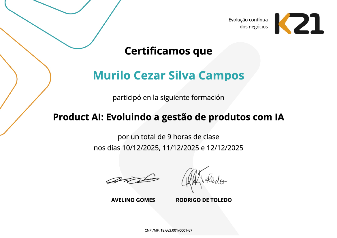 Certificado K21